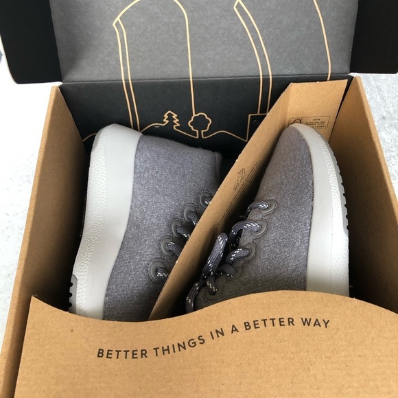 Allbirds Womans Wool Runner-Up Mizzle Grey Size 8 New - Picture 9 of 16